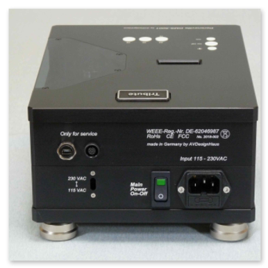 Beschriftung Motorengehäuse Dereneville DMS-5001 AVDesignhaus, Alu eloxiert, schwarz, 2